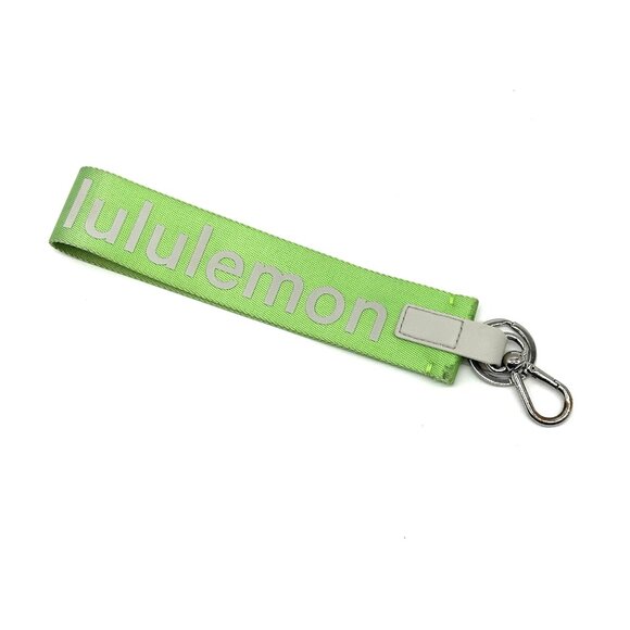 Lululemon Never Lost Keychain Scream Green / Vapor - OG Design Rare! Wear! - Picture 1 of 10